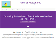 Tablet Screenshot of familiesmatterinc.org